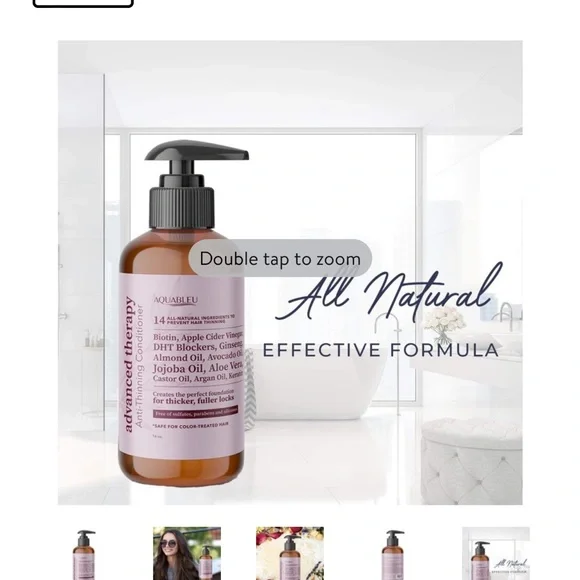 NEW Aquableu Advanced Therapy Anti-Thinning Conditioner – All-Natural - Picture 6 of 6